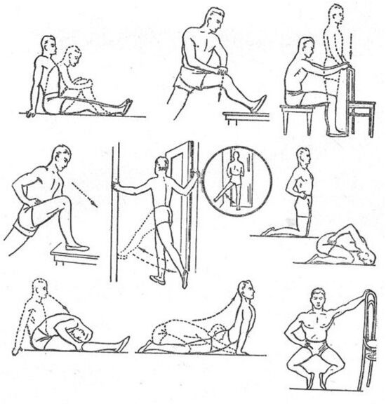 Gymnastics for arthritis of the knee joint