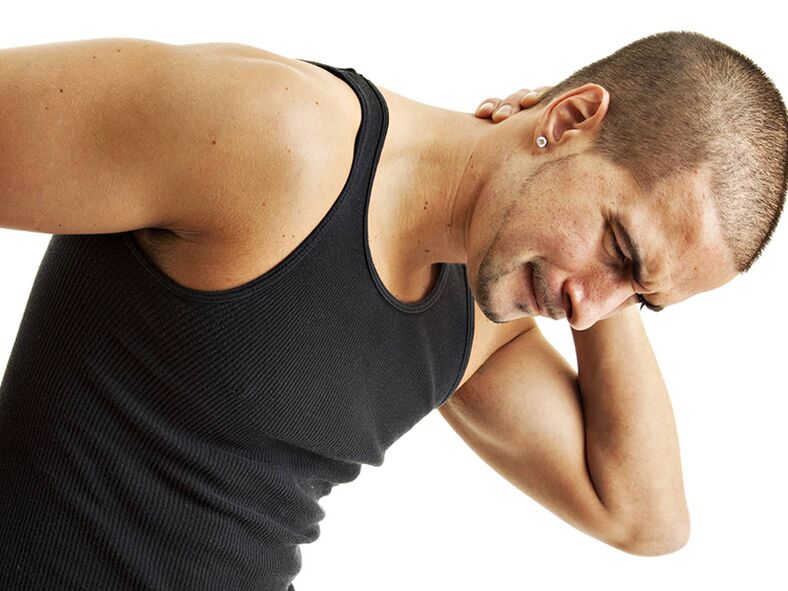 Pain in the cervical spine is the main symptom of osteochondrosis